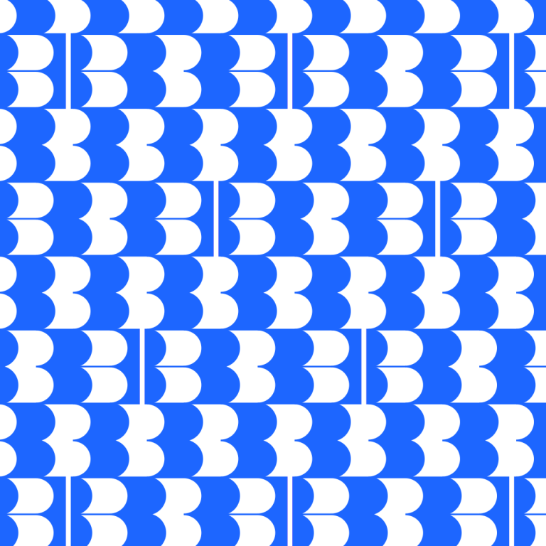 A OR B sticker pattern blue B